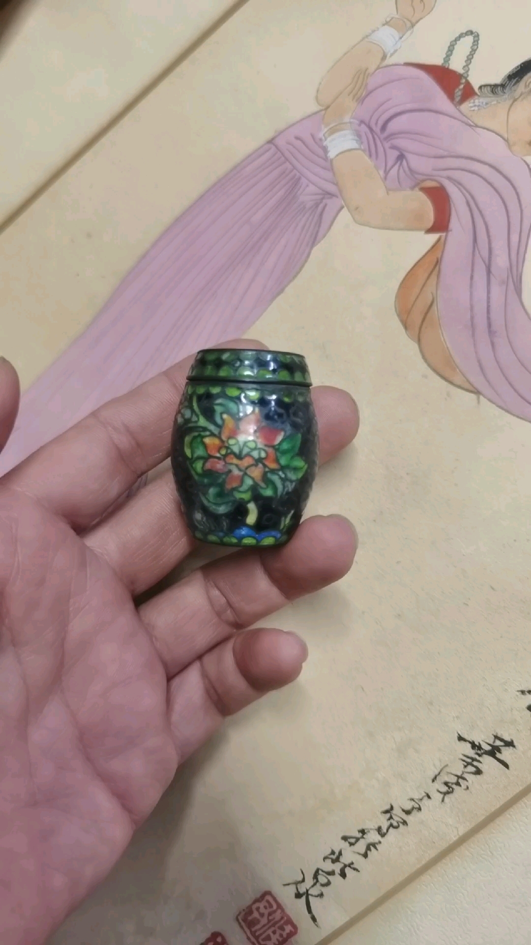 景泰蓝  烟脂盒