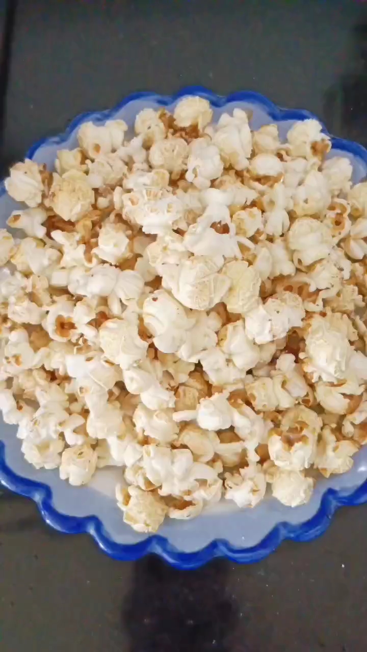 自己在家做的爆米花孩子说比买的还好吃 #自制爆米花美食教程