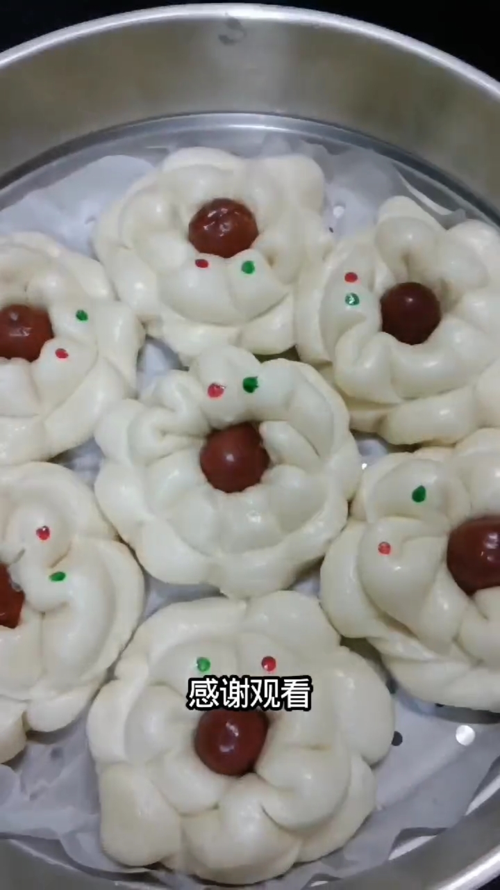 #家乡的味道 #农家美食#农家传统老面味枣花馒头蓬松宣软