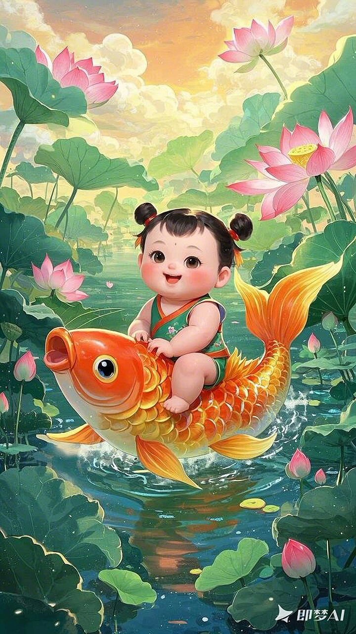 福娃送鱼,家家年年有余!!!!