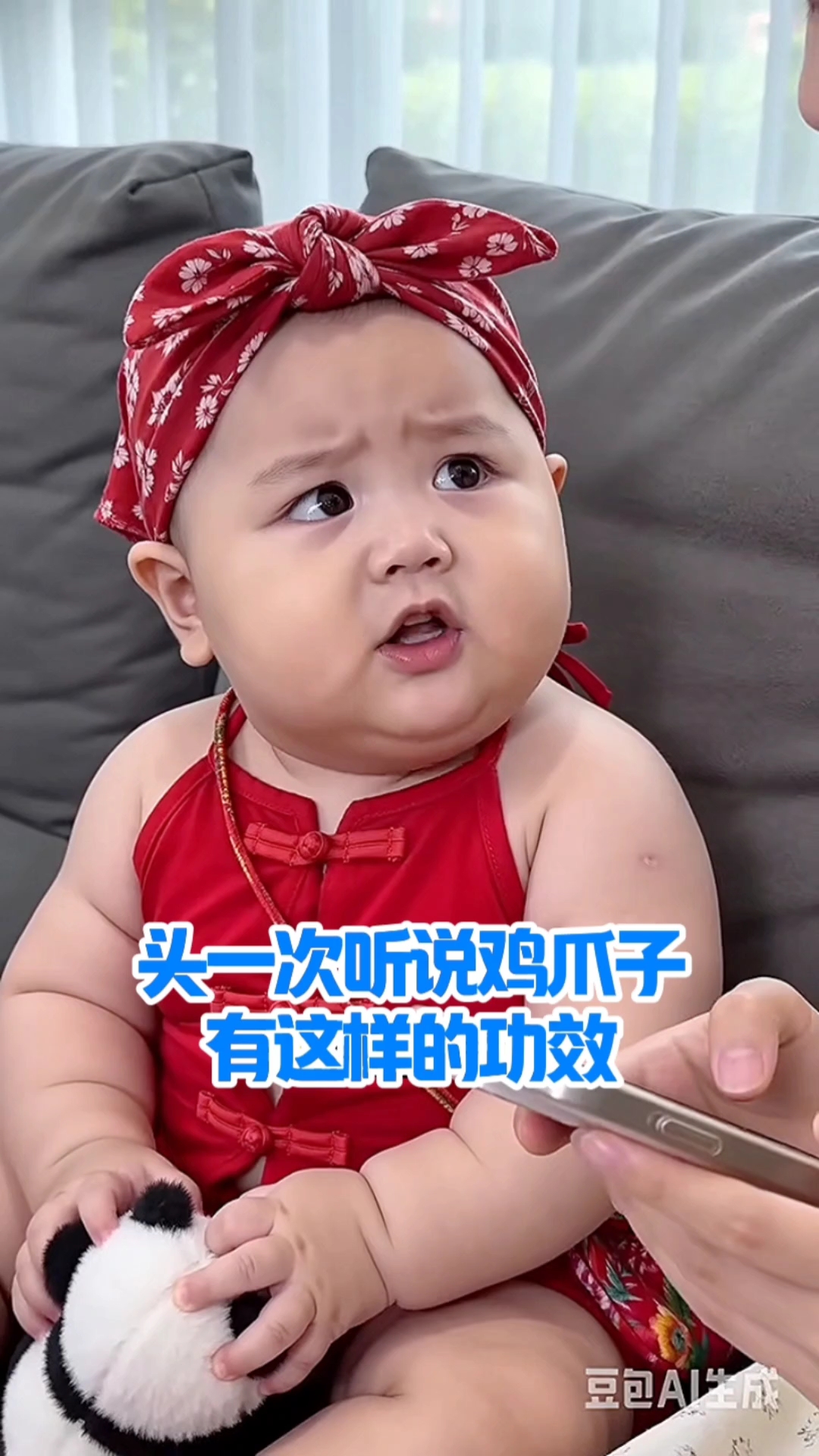头一次听说鸡爪子有这功效，估计鸡爪子要涨价了#乘风计划# #萌娃#