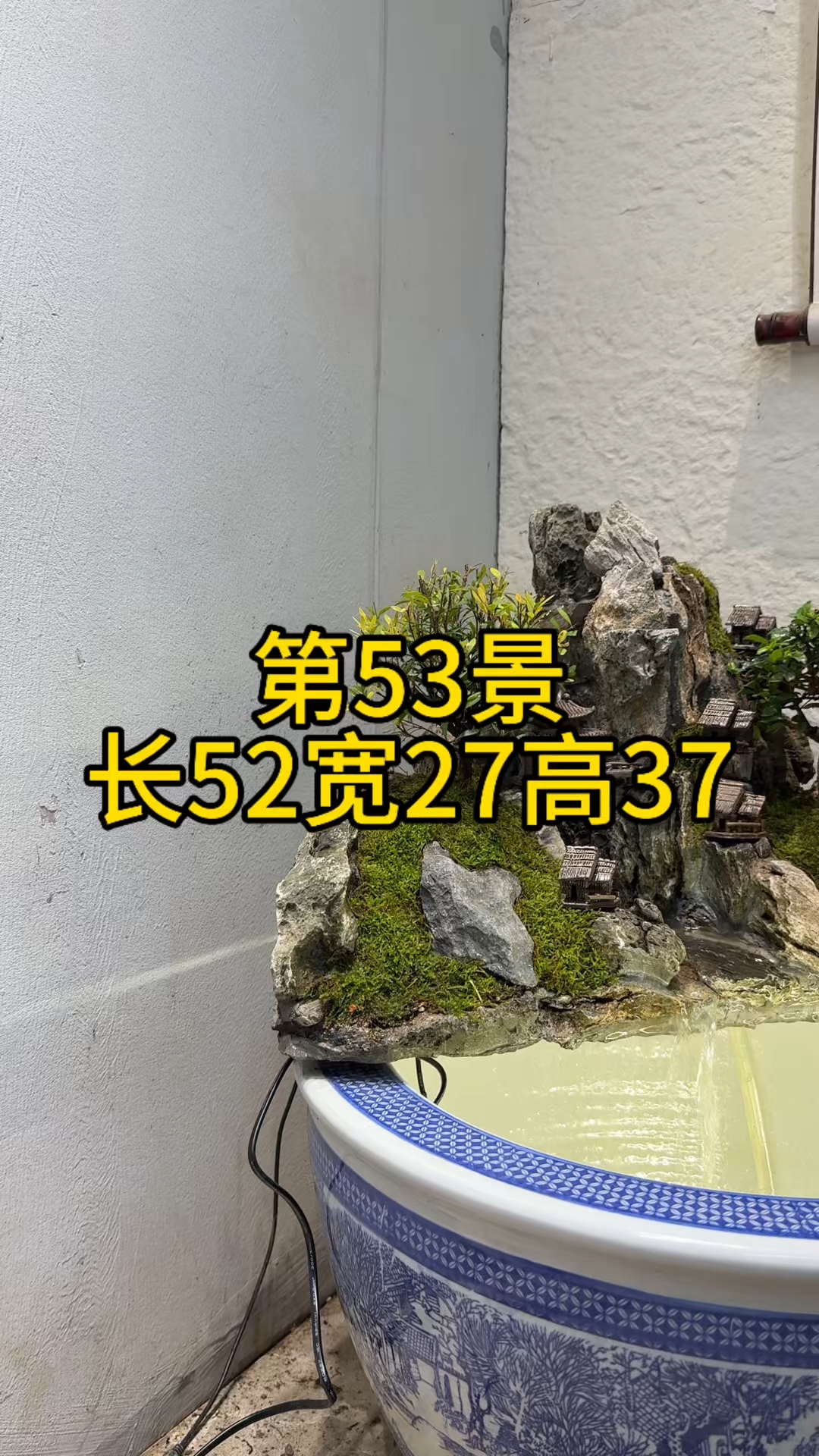 第53景#古法养鱼# #假山流水景观# #古法养鱼鱼缸里的大自然#