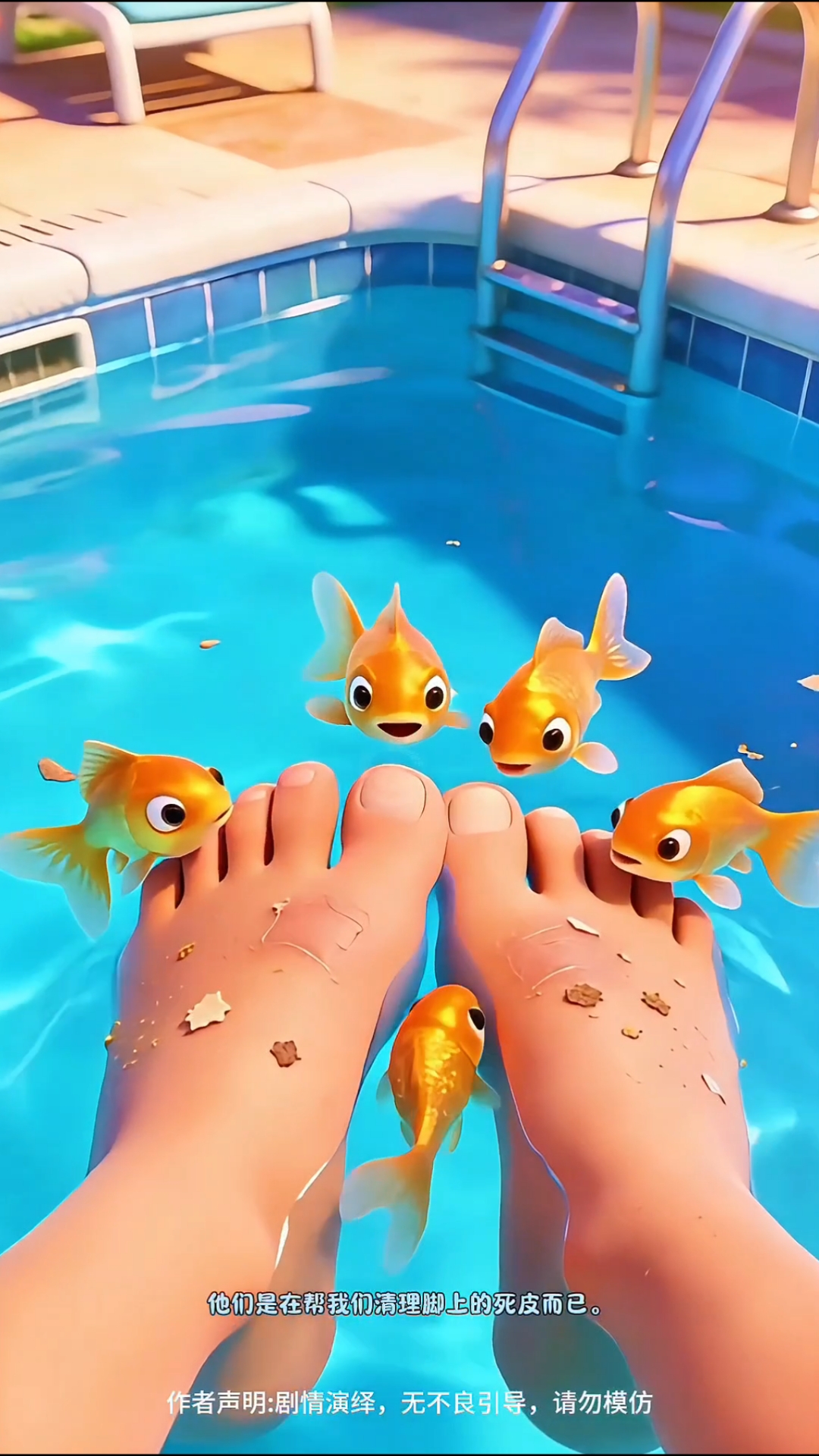 泳池里的小鱼#动画 #搞笑动画 #二次元 #儿童爱看的短视频