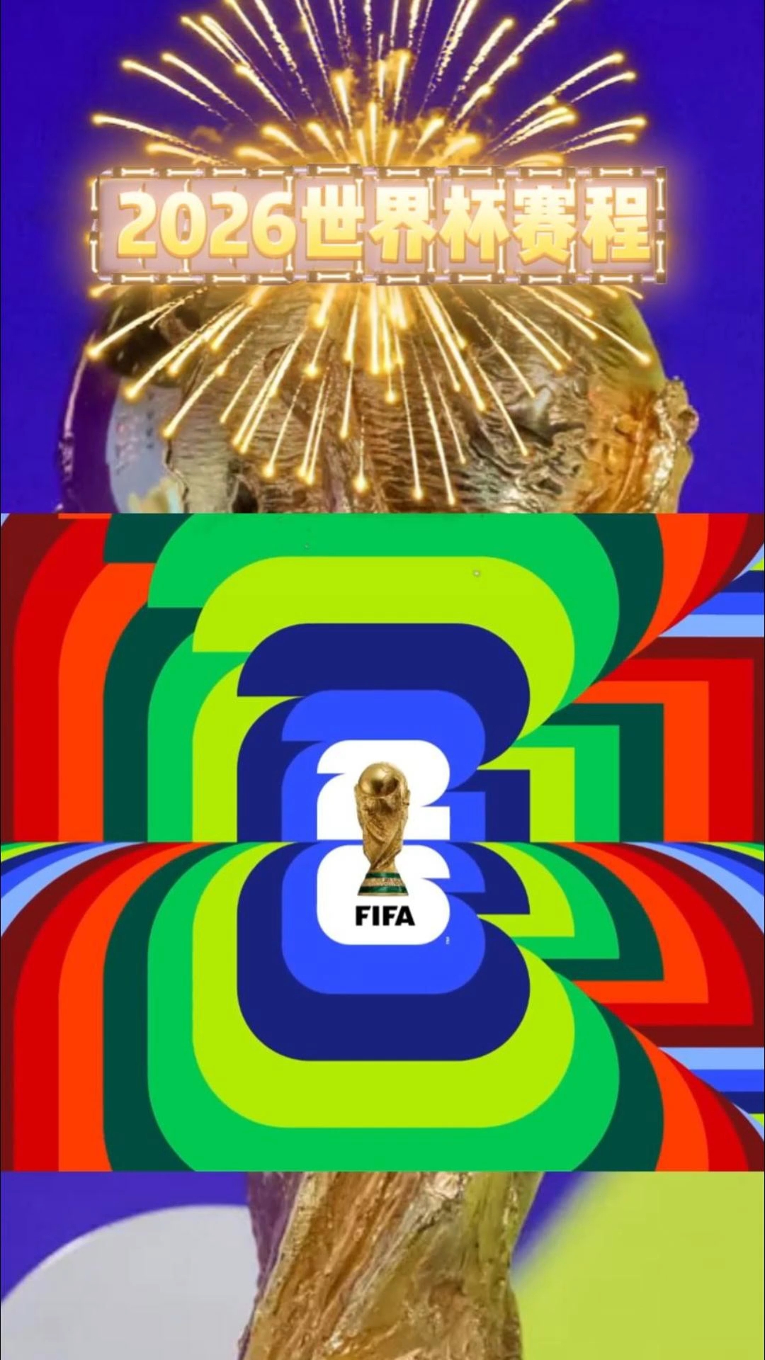 2026世界杯赛程如下