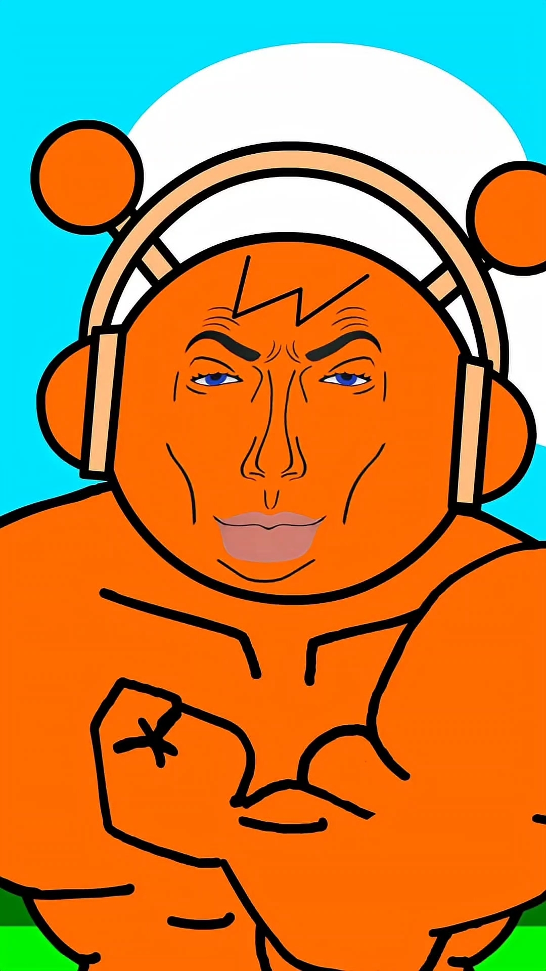 节奏盒子:奥伦竟然变成了肌肉猛男，还一脸无敌的表情。