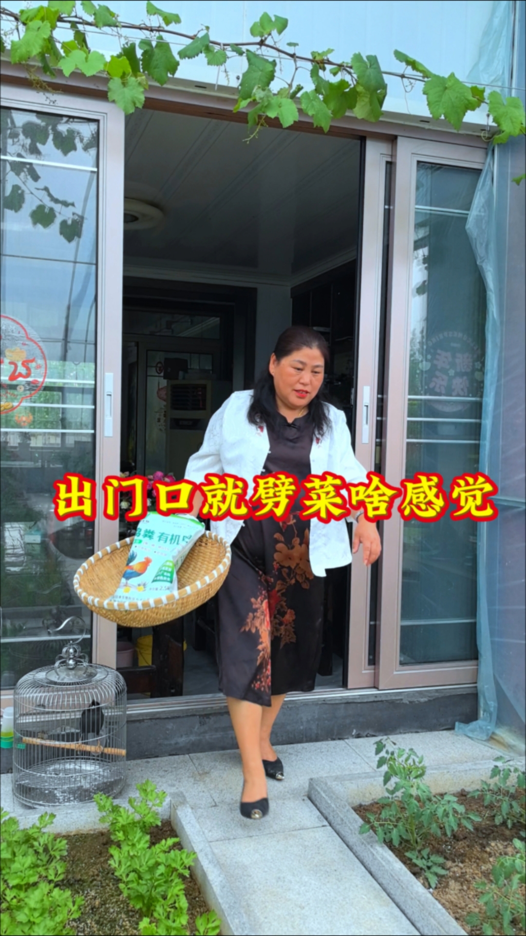 出门口就劈菜啥感觉!这劈完后的小菜是如何管理呢?#小芹菜