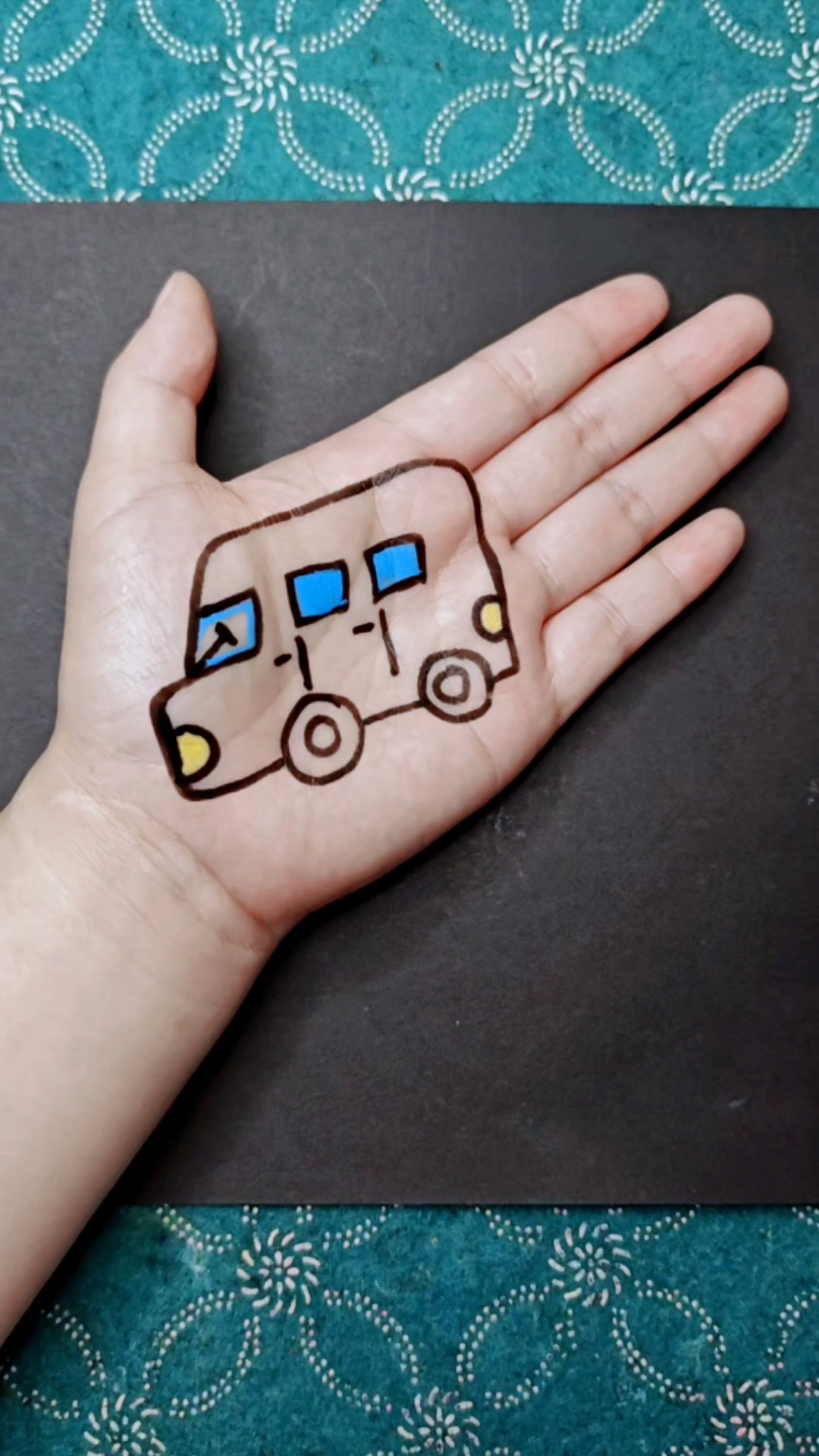 写数字200画面包车简笔画教程