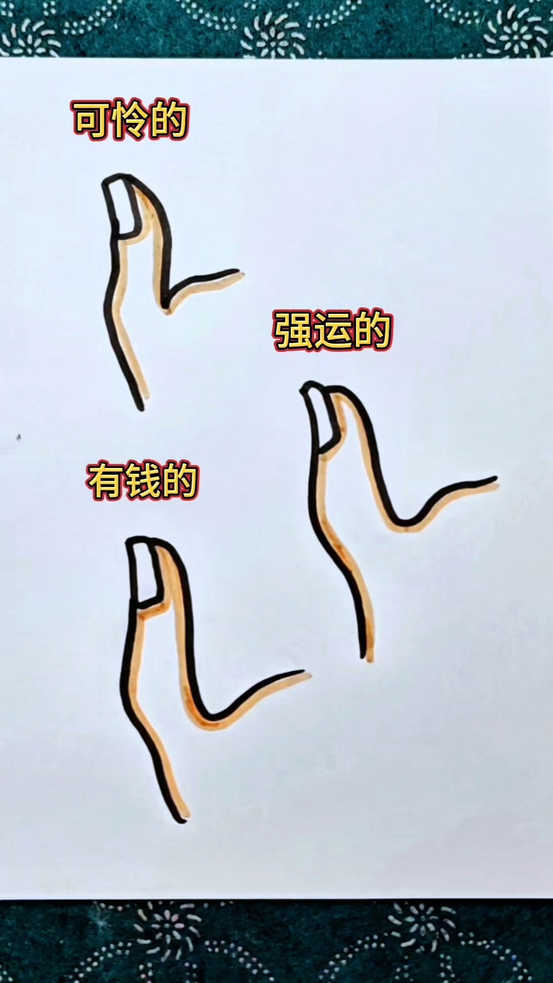 点赞大拇指简笔画教程