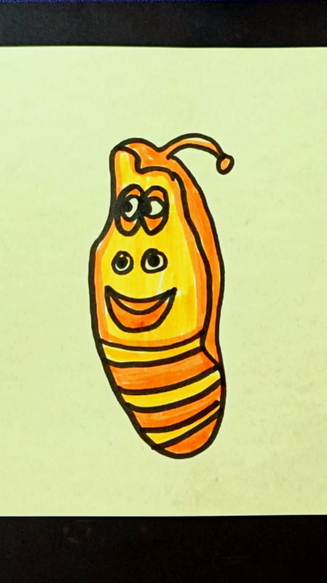 爆笑虫子简笔画