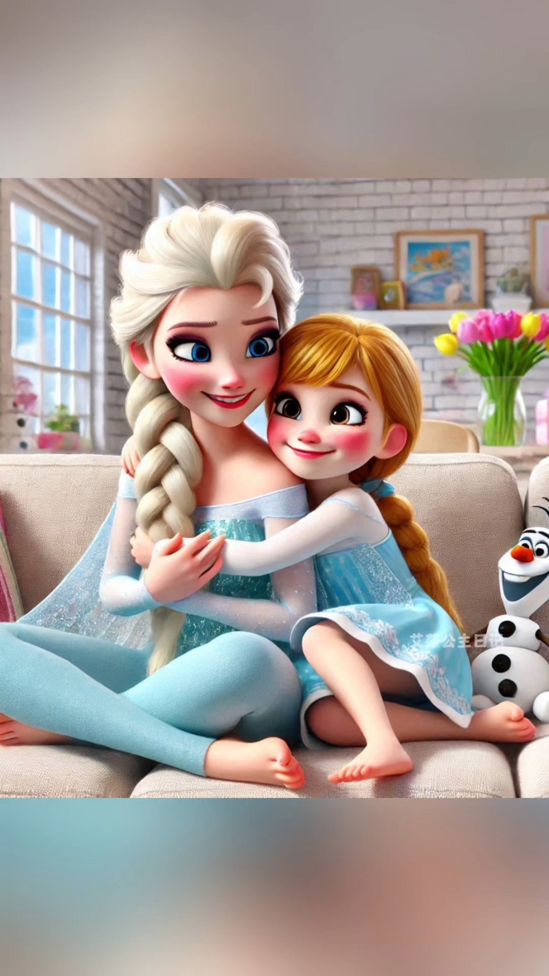 艾莎公主是个机智勇敢的小孩