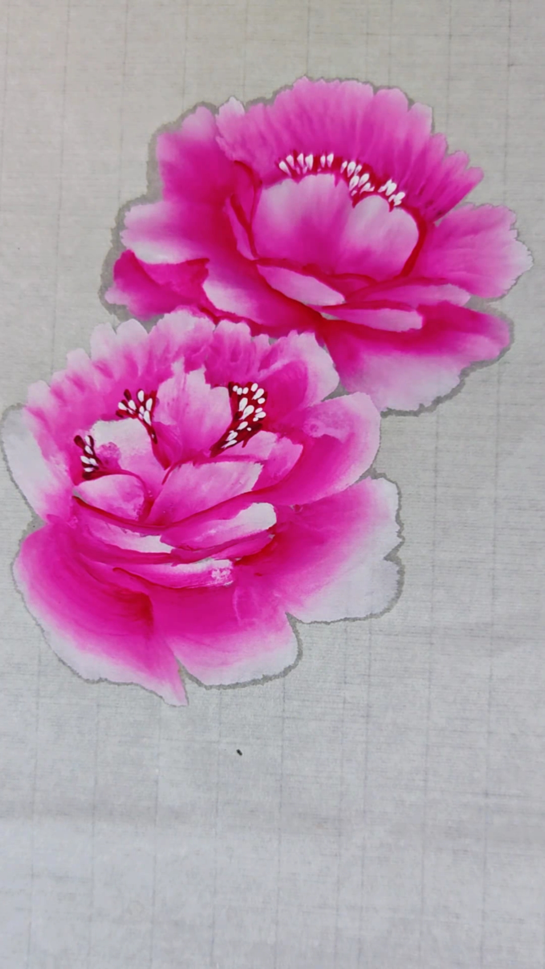 简笔画牡丹
