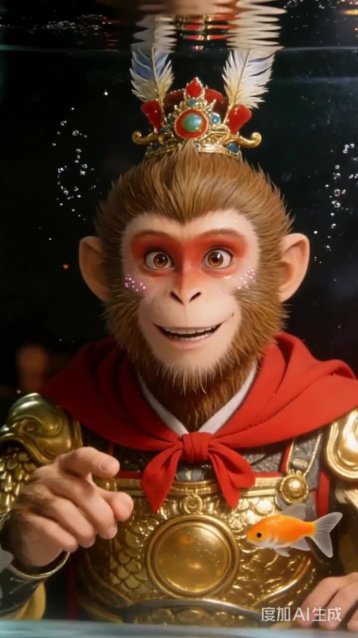 金丝猴与小鱼的奇遇