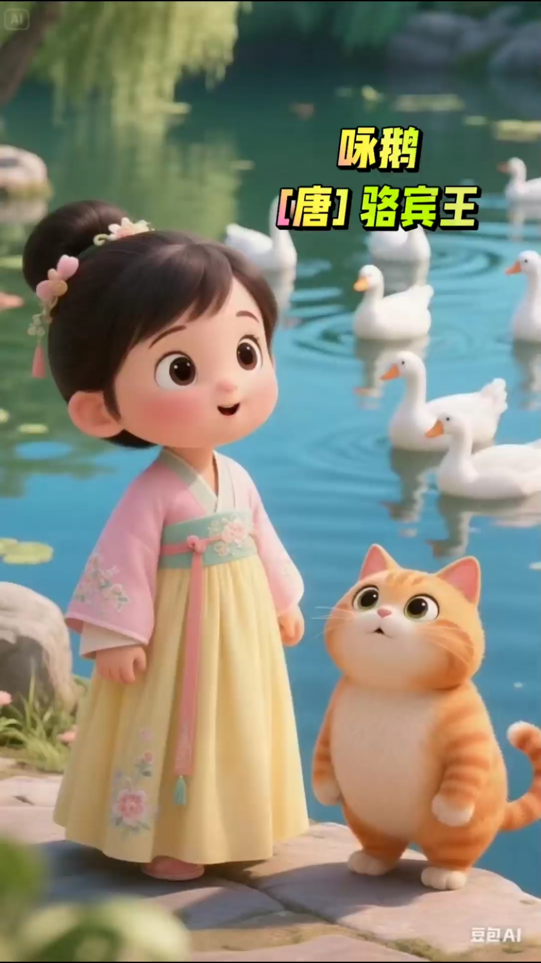 鹅的日常:游泳、唱歌、当网红