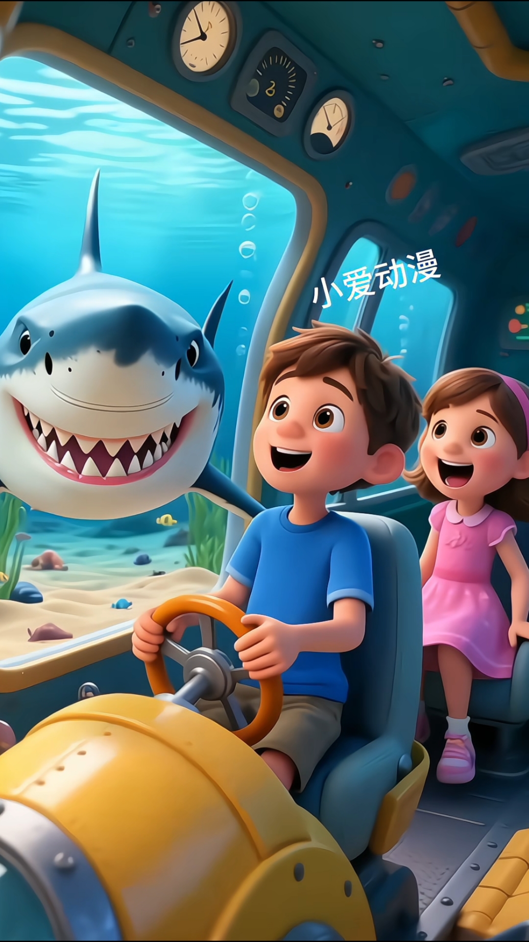 海底出现了大鲨鱼