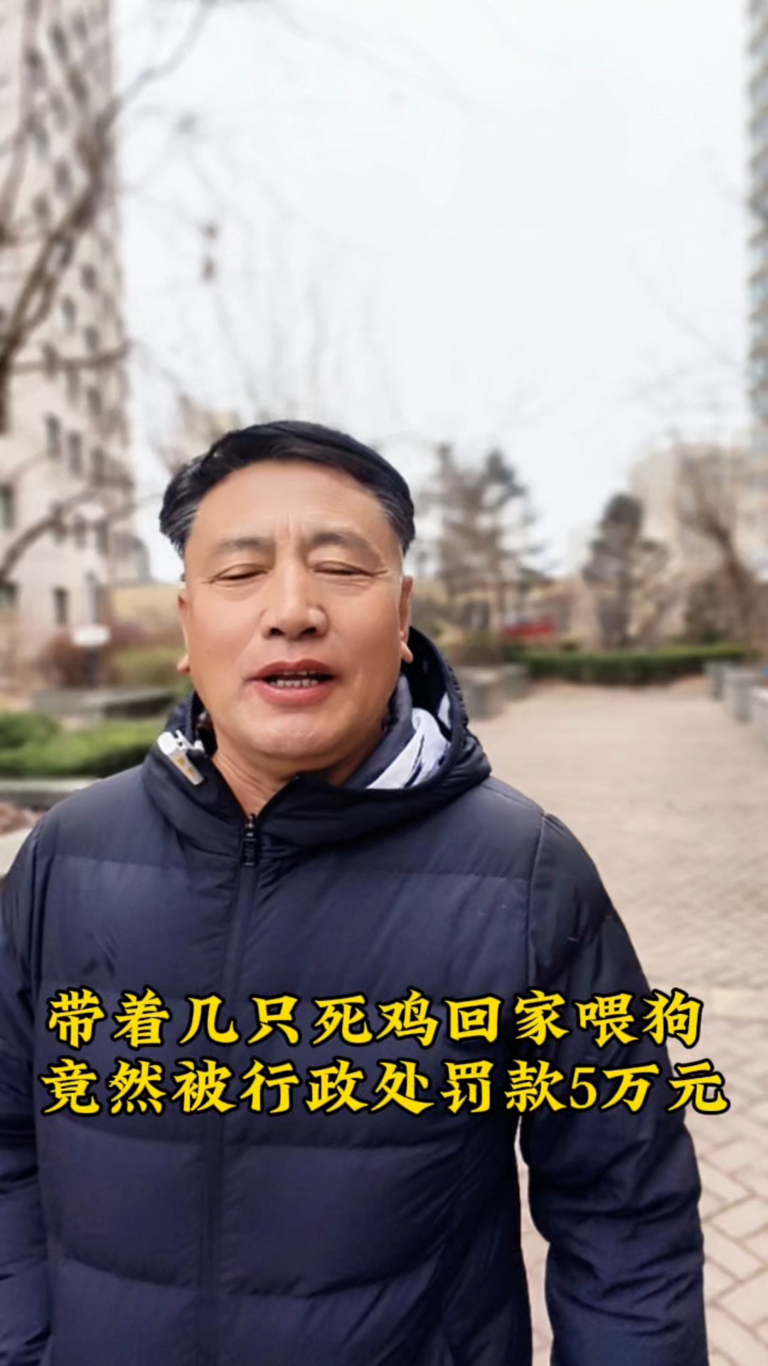 在亲戚家养鸡场要了十几只死鸡回家喂狗,结果被查,竟被罚款五万