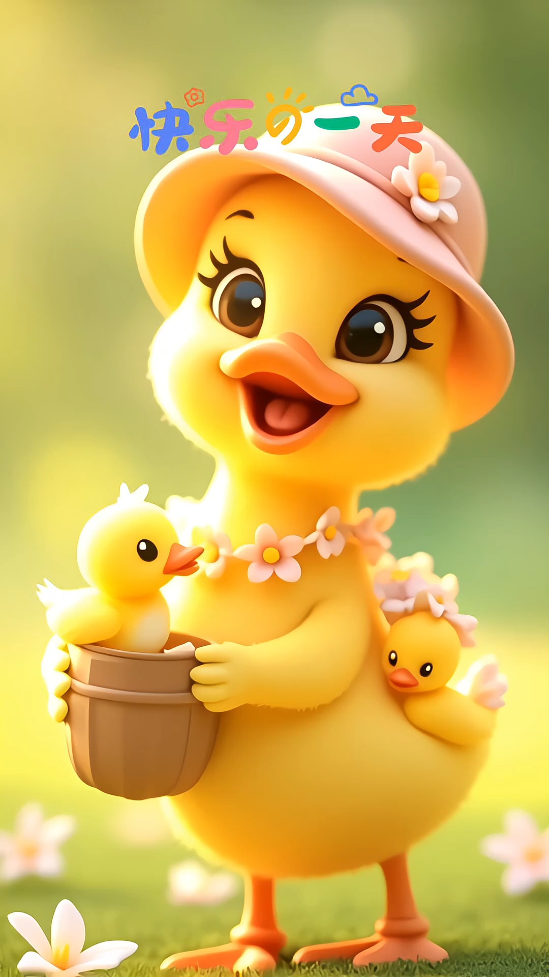 小鸭子嘎嘎嘎,可爱鸭,幸福鸭,开心鸭