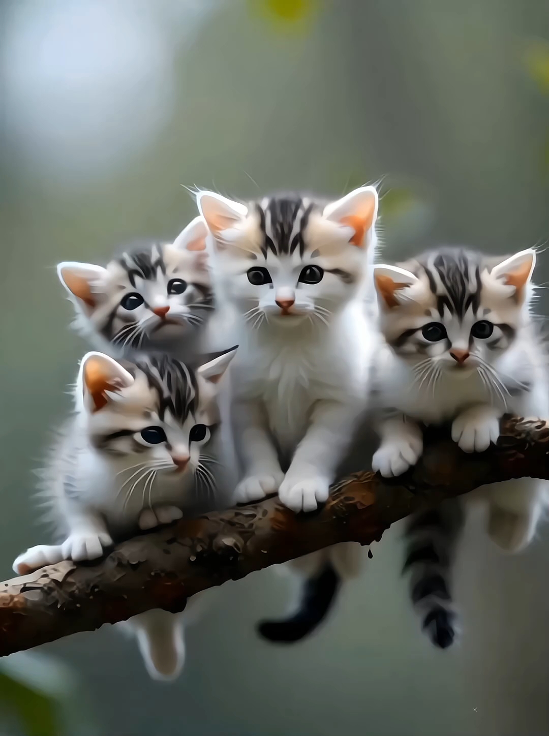 可爱的猫咪,早安
