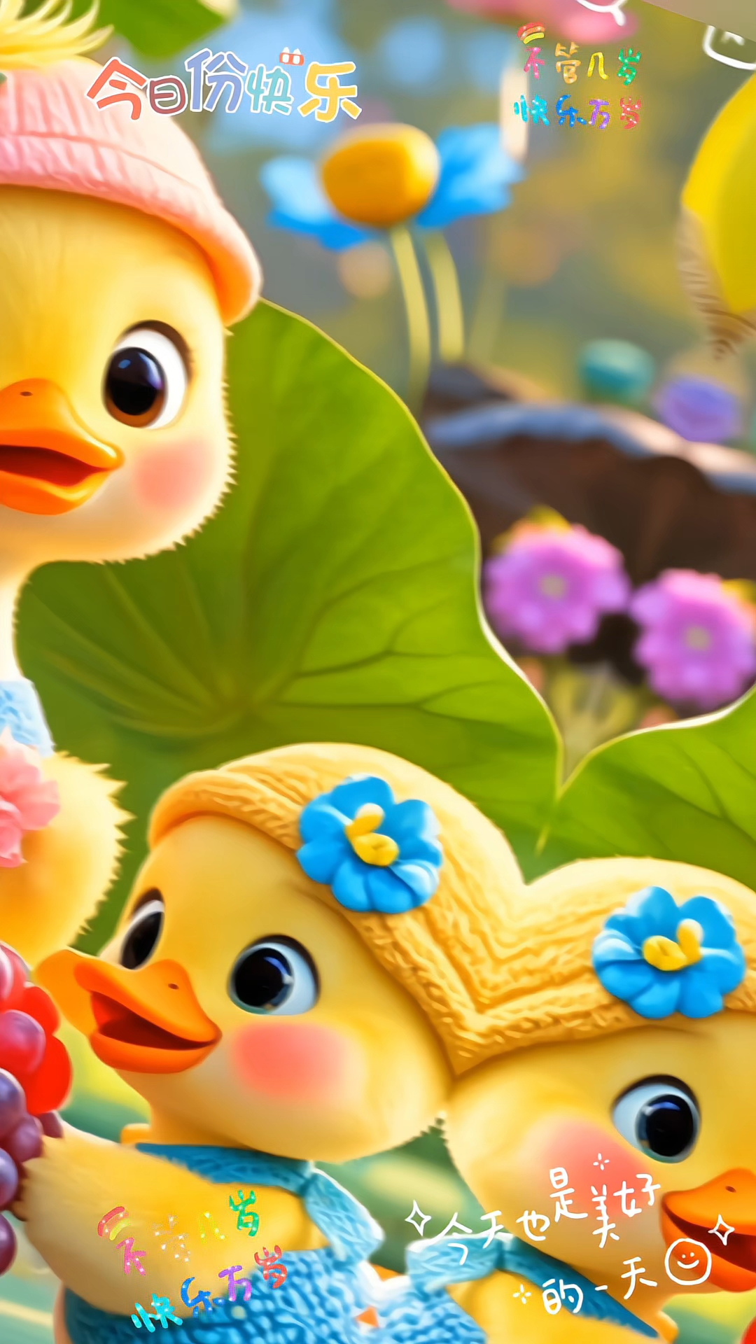 可爱鸭,开心鸭,幸福鸭