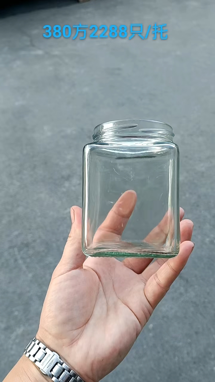 380ml方蜂蜜瓶,酱菜瓶