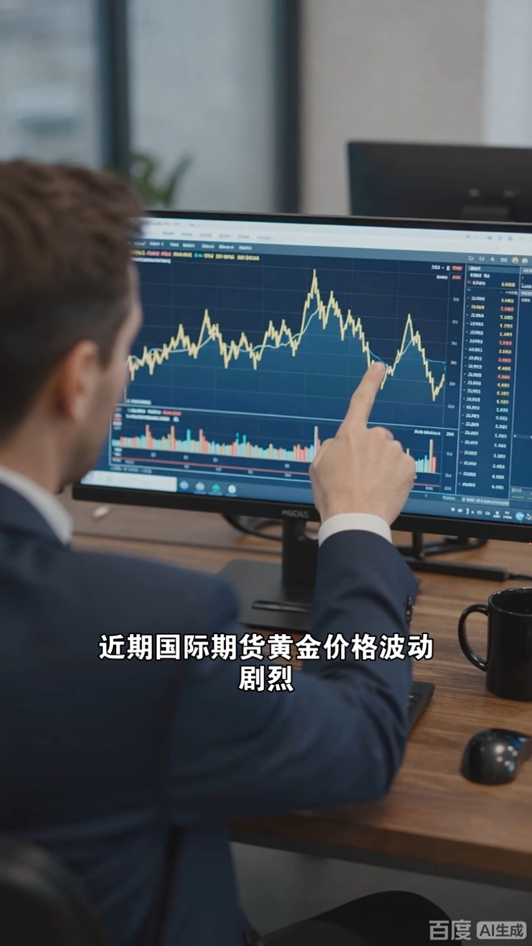 #文心助手#,#理财小白必看# ,#K线图解读# 国际期货黄金走势分析