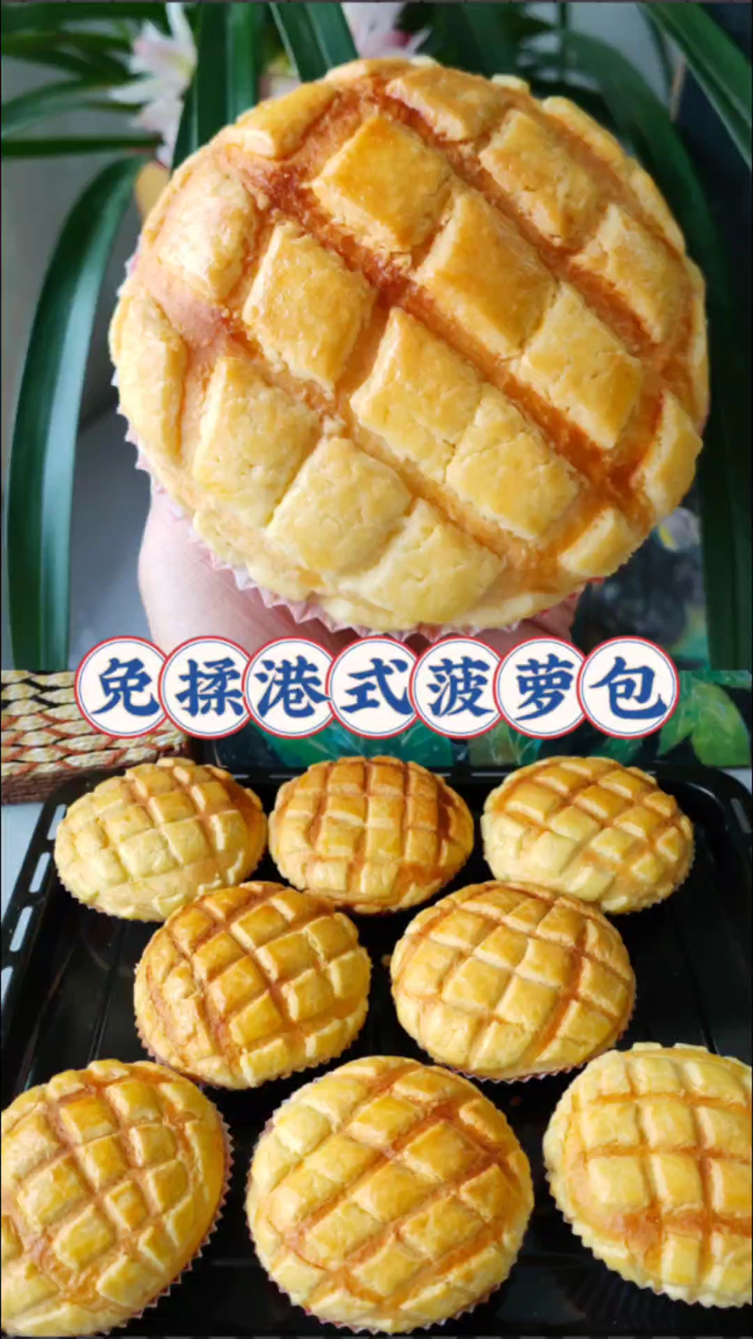 免揉港式菠萝面包