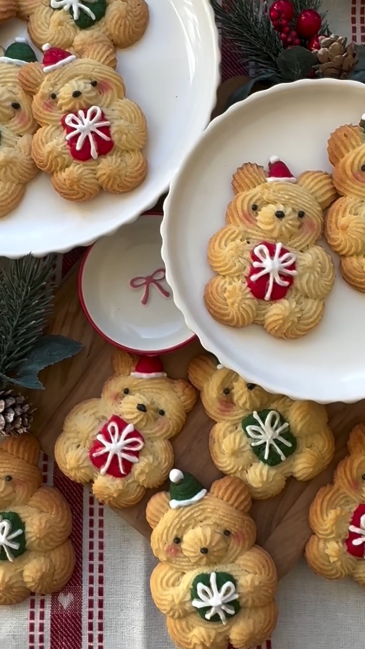 可爱小熊曲奇|冬日甜品