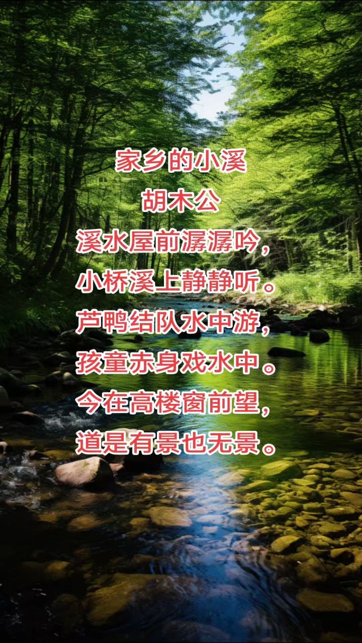 家乡的小溪 胡木公