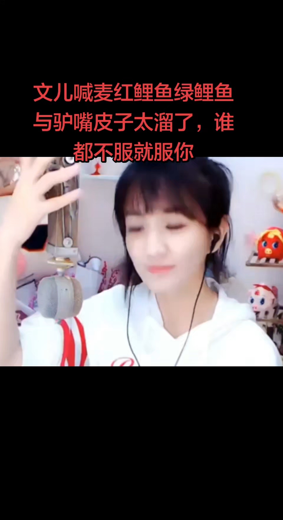 文儿喊麦红鲤鱼绿鲤鱼与驴嘴皮子太溜了,谁都不服就服你