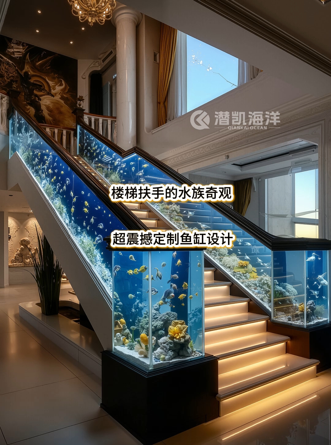 热爱家里的鱼缸,是面对生活最好的解药#家装鱼缸设计 