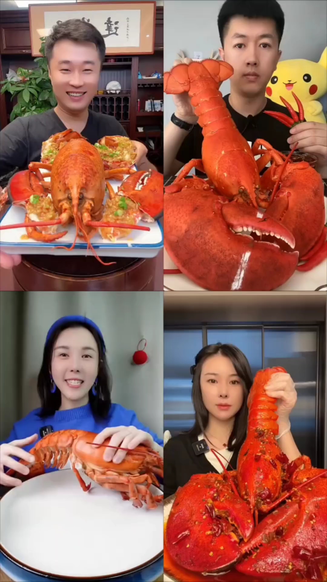 盘点美食博主吃大龙虾