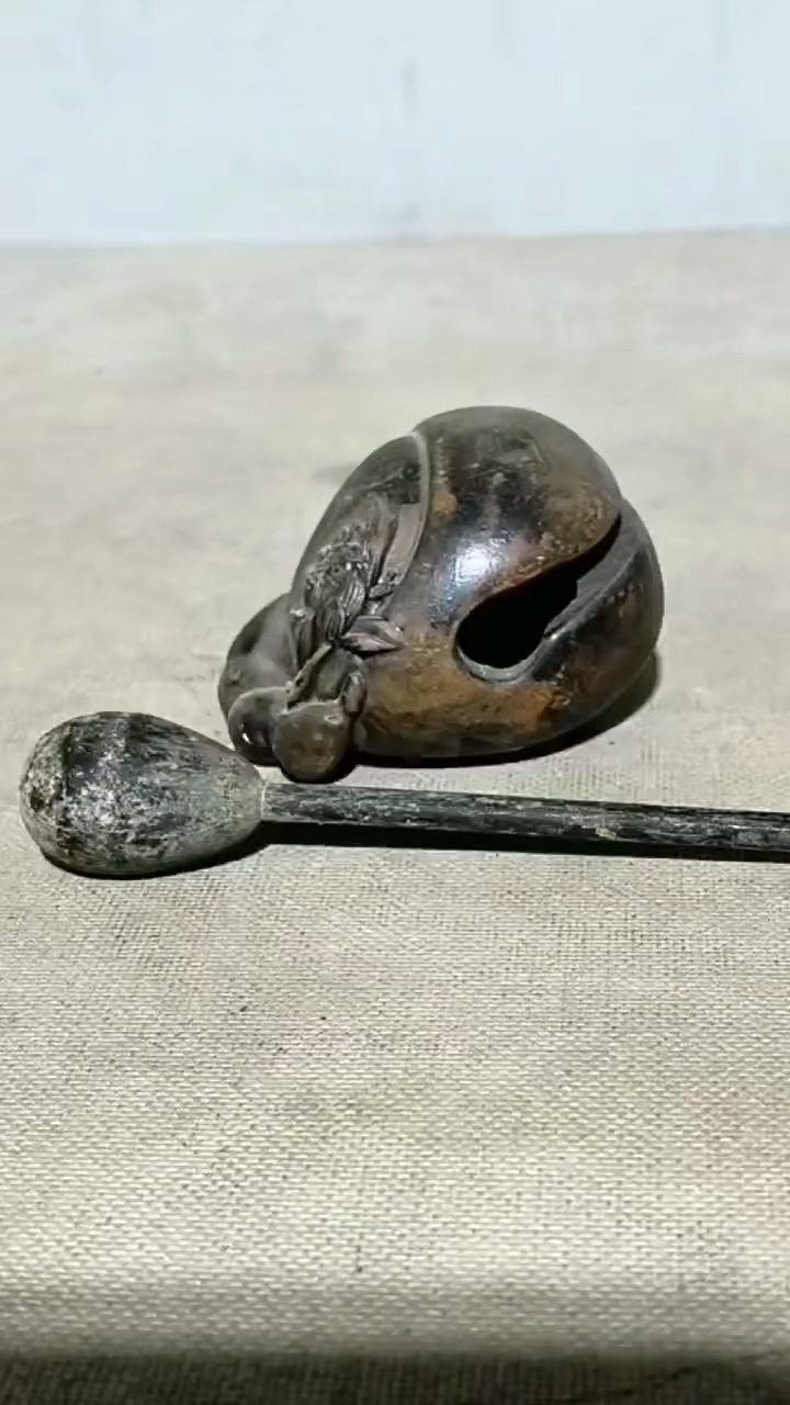 清代老木雕木鱼