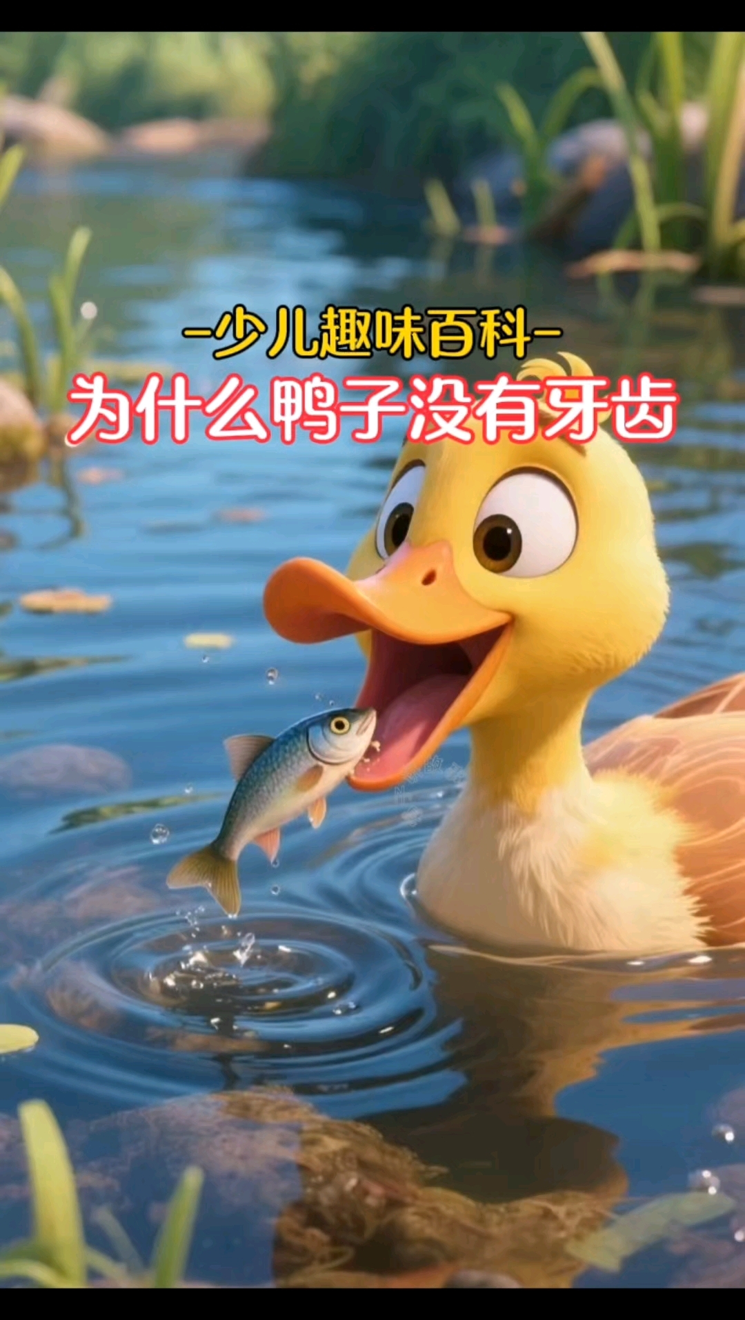 为什么鸭子没有牙齿#科普#百科知识#十万个为什么#亲子教育
