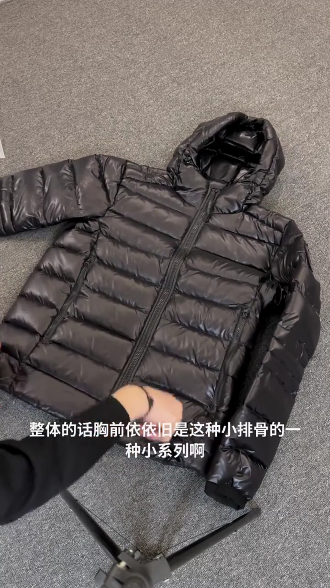 大鹅新款排骨纹羽绒服