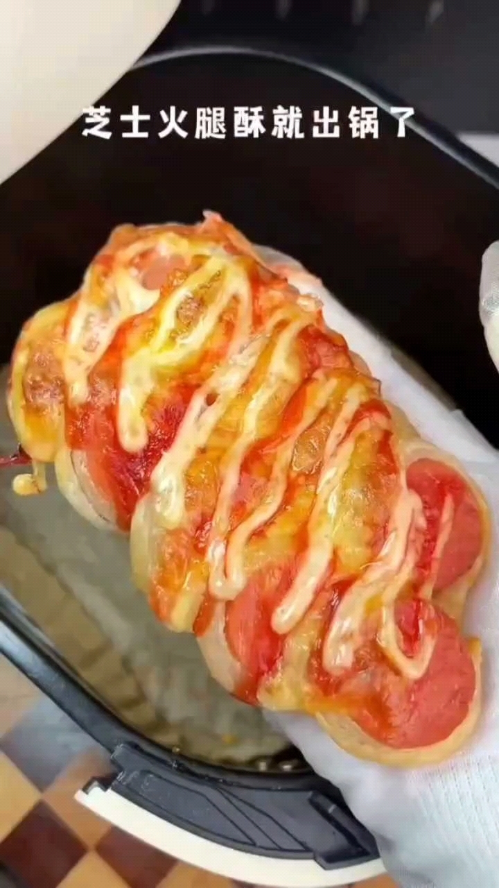 手抓饼辫子酥,空气炸锅可以做的花样美食,天冷了就在家做吃的吧