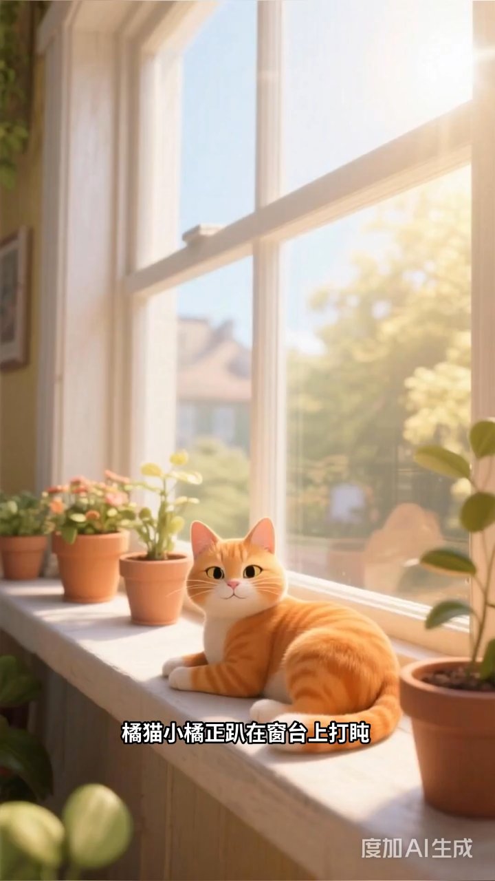 橘猫变异长出星光翅膀,夜空中飞向神秘星云