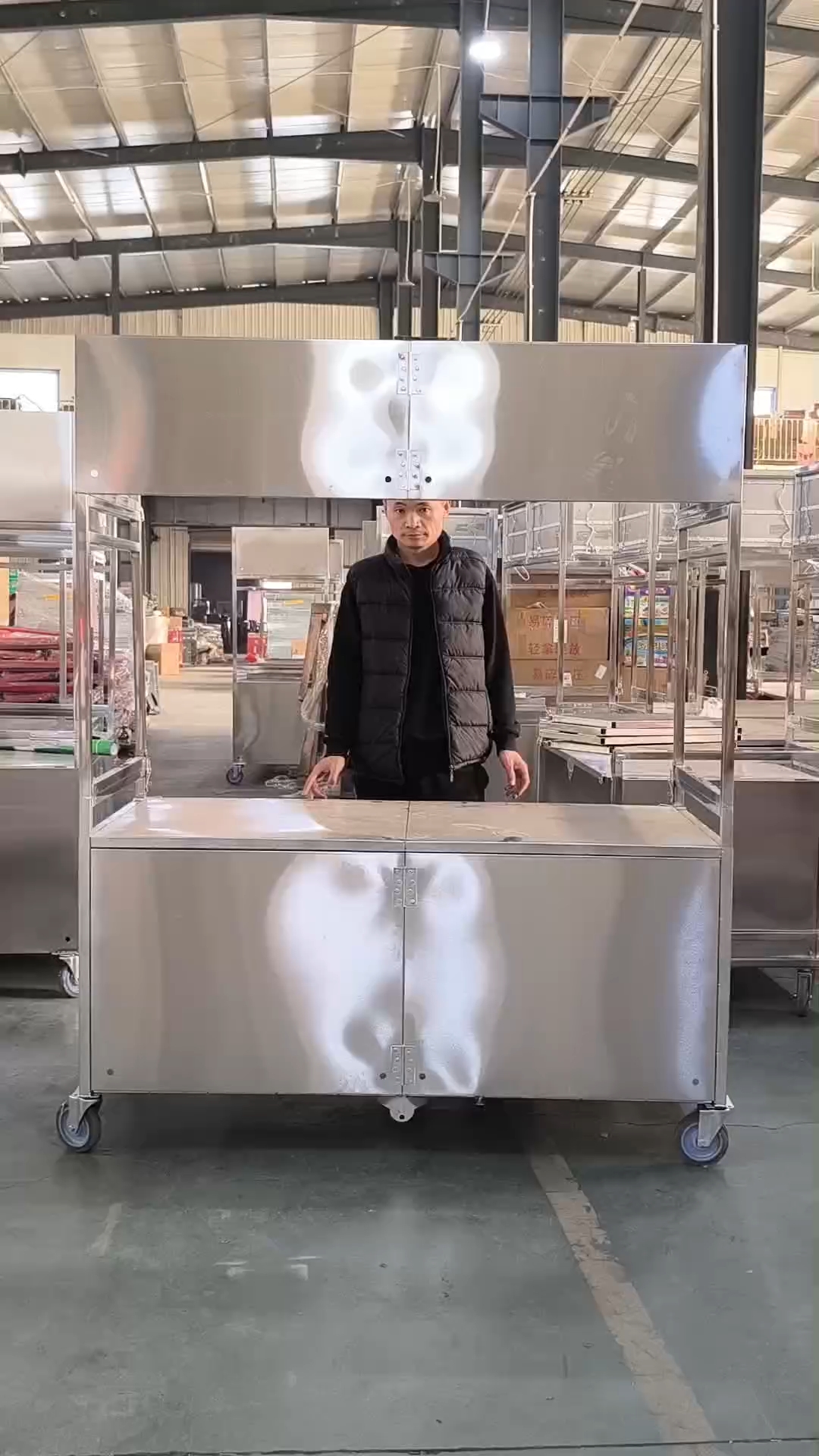 路边摆摊用小推车能折叠