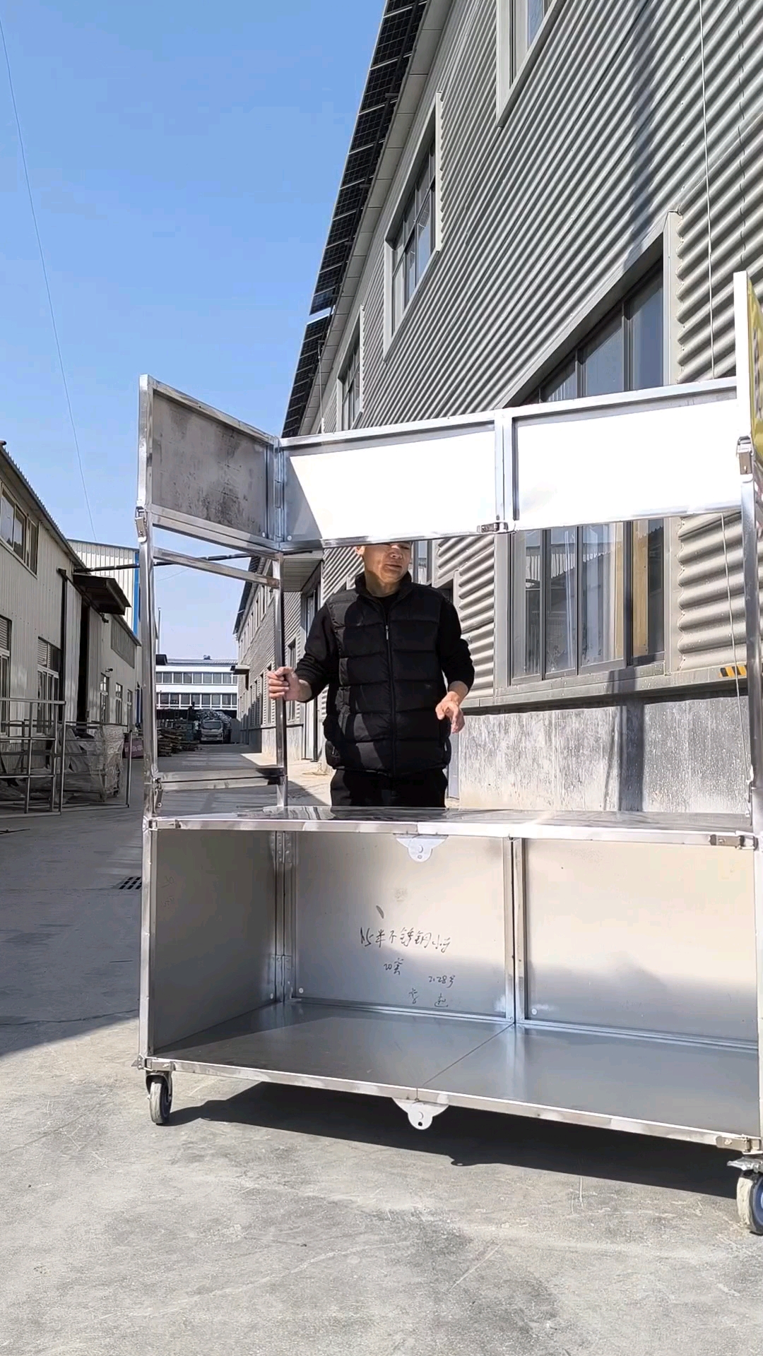 手撕鸡摆摊小推车