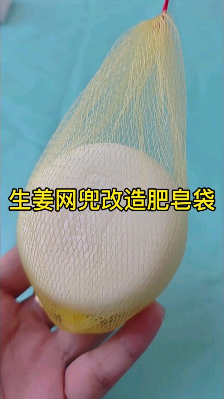 超市装生姜的网兜改成肥皂袋非常实用#生活小妙招 #废物利用