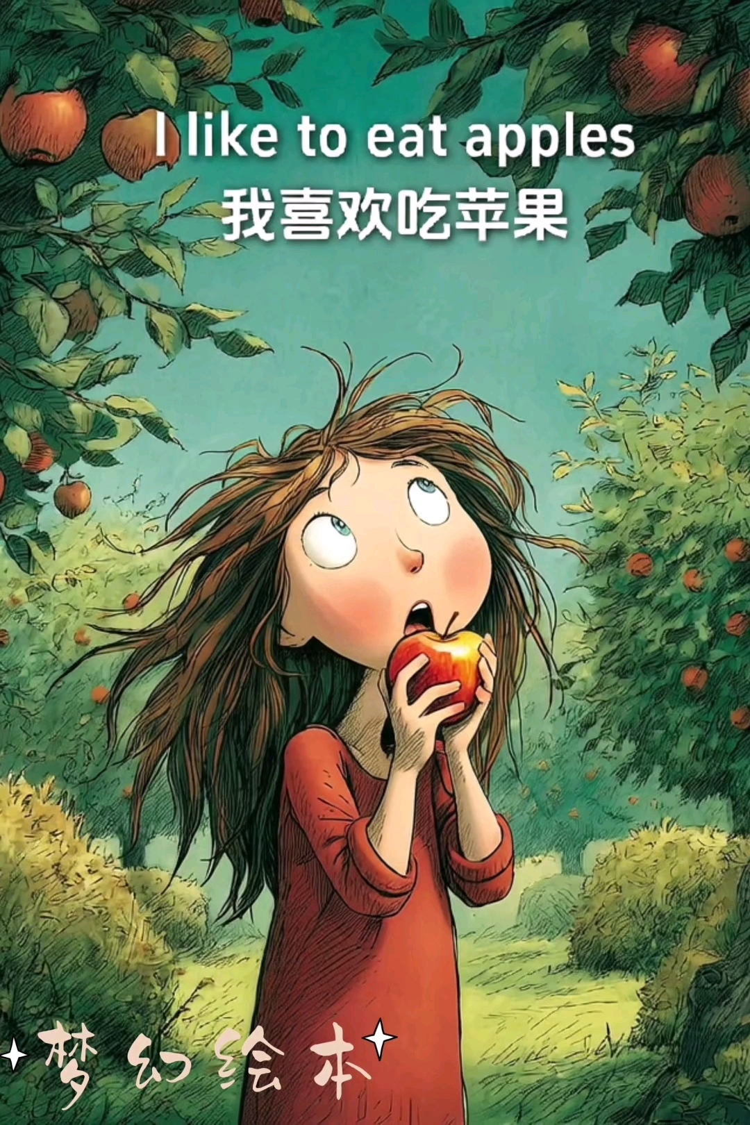 《我喜欢吃水果》#亲子英语 #英语启蒙 #英语绘本