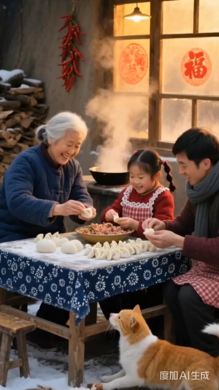中国人过年#厨房烟火气# #一家人包饺子# #