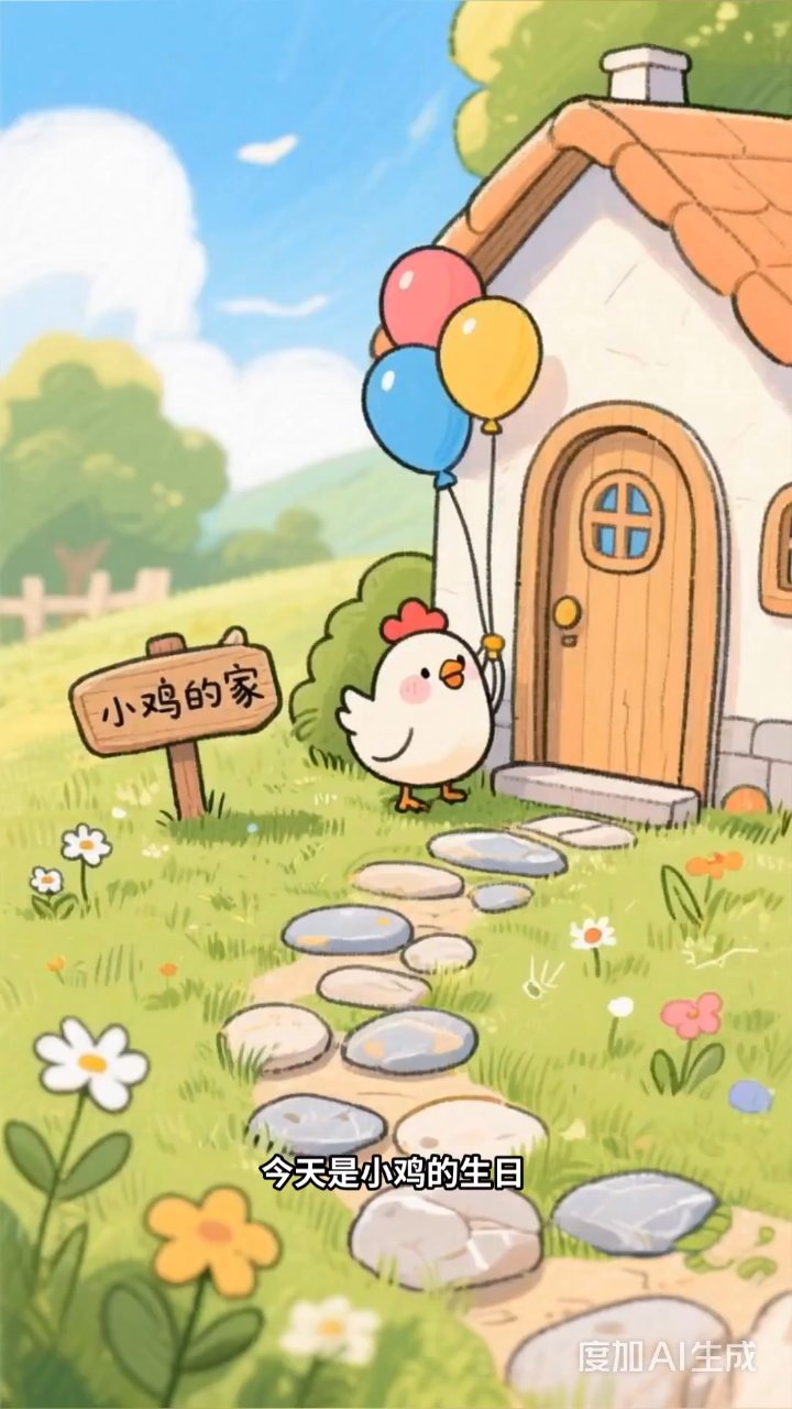 小鸡生日派对欢乐多,动物朋友齐聚送惊喜