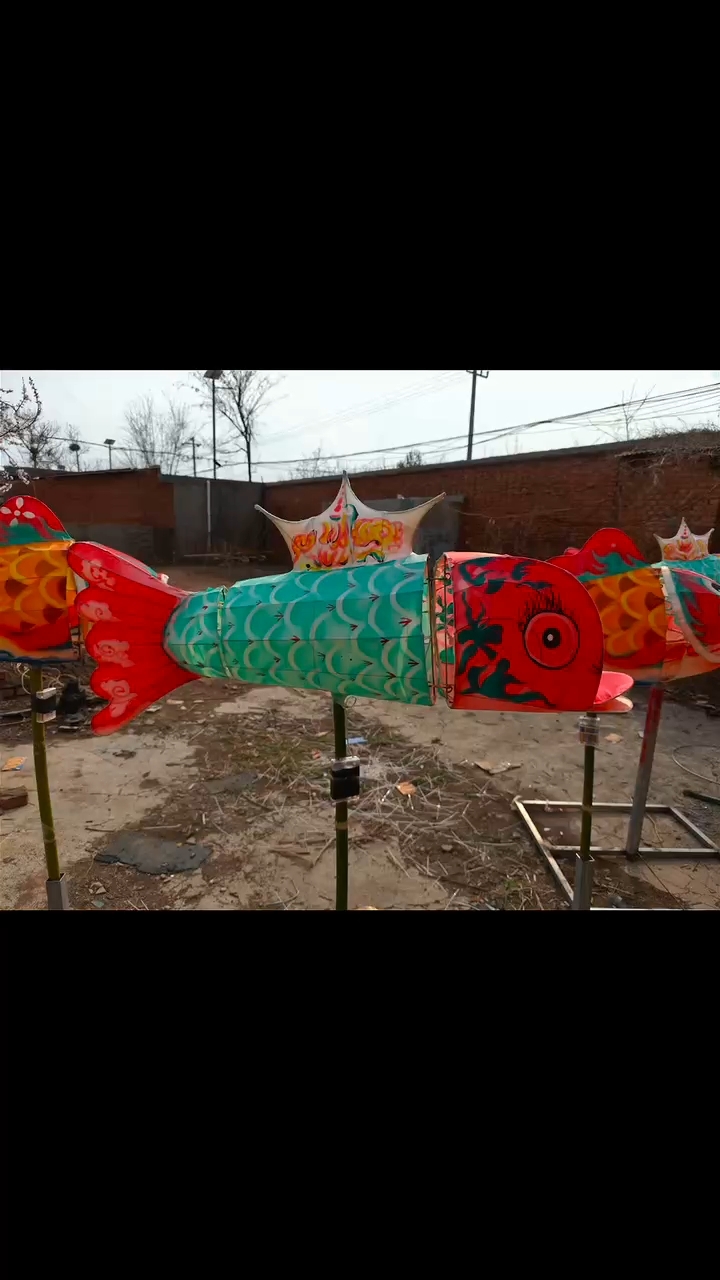 非遗花灯,摇摆鱼灯#开封新艺彩灯艺术有限公司