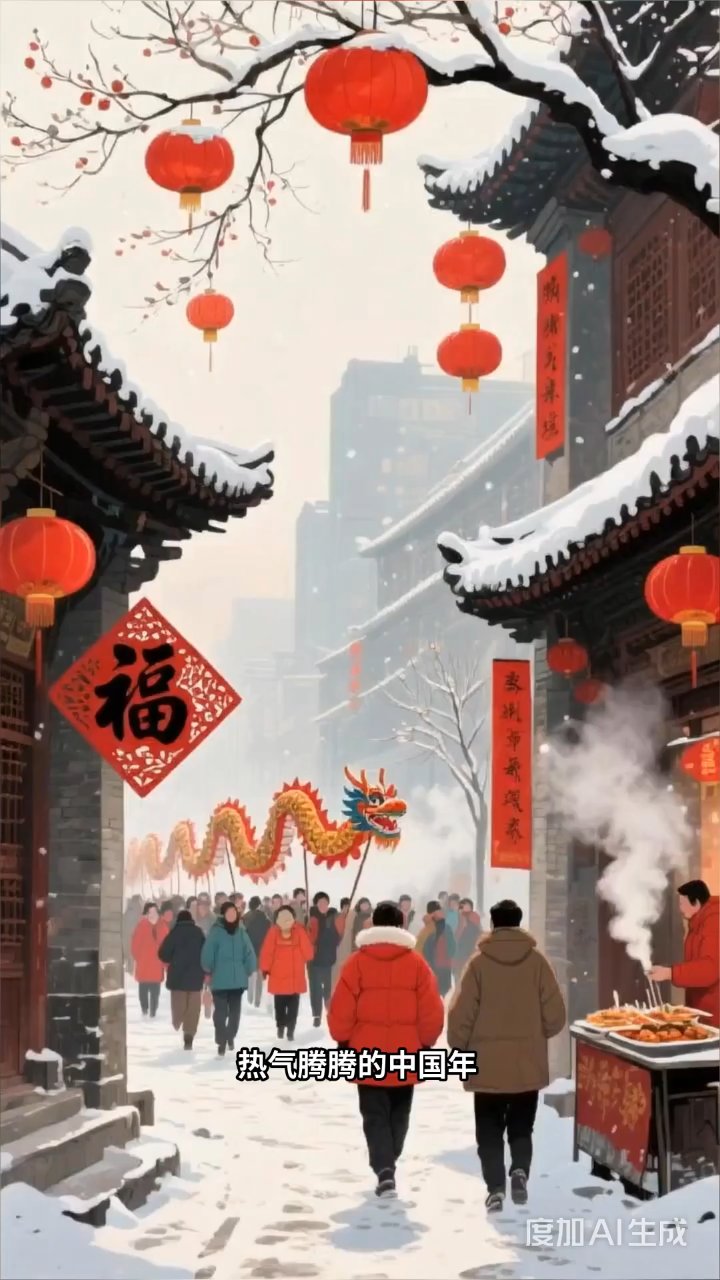 花馍年画迎新春,团圆饭里品年味