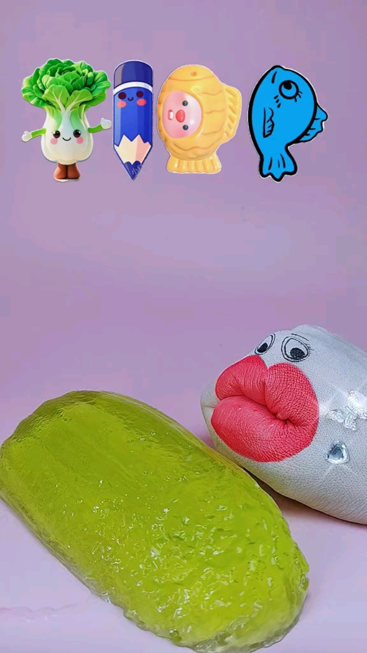 趣味美食，卡通大白菜果冻和鲤鱼巧克力