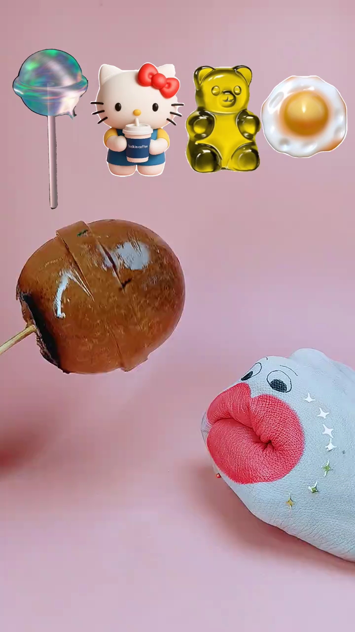 贪吃果子吃零食:超大可乐味棒棒冰和卡通果冻,还有童年糖果