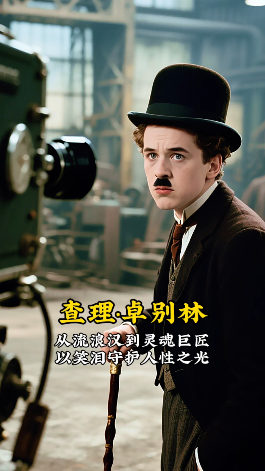 卓别林充满坎坷却又闪耀人性光辉的一生。从伦敦贫民窟的困顿童年