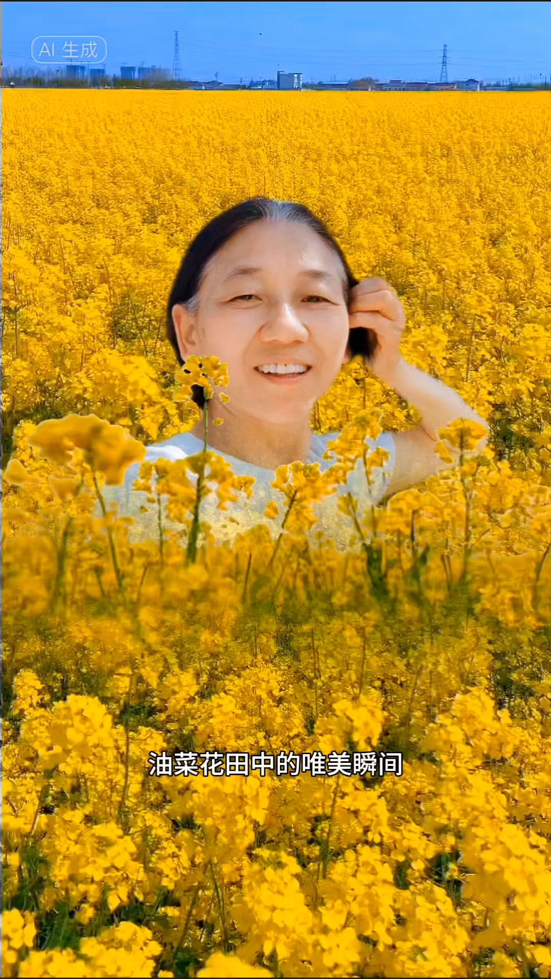 油菜花田的唯美瞬间