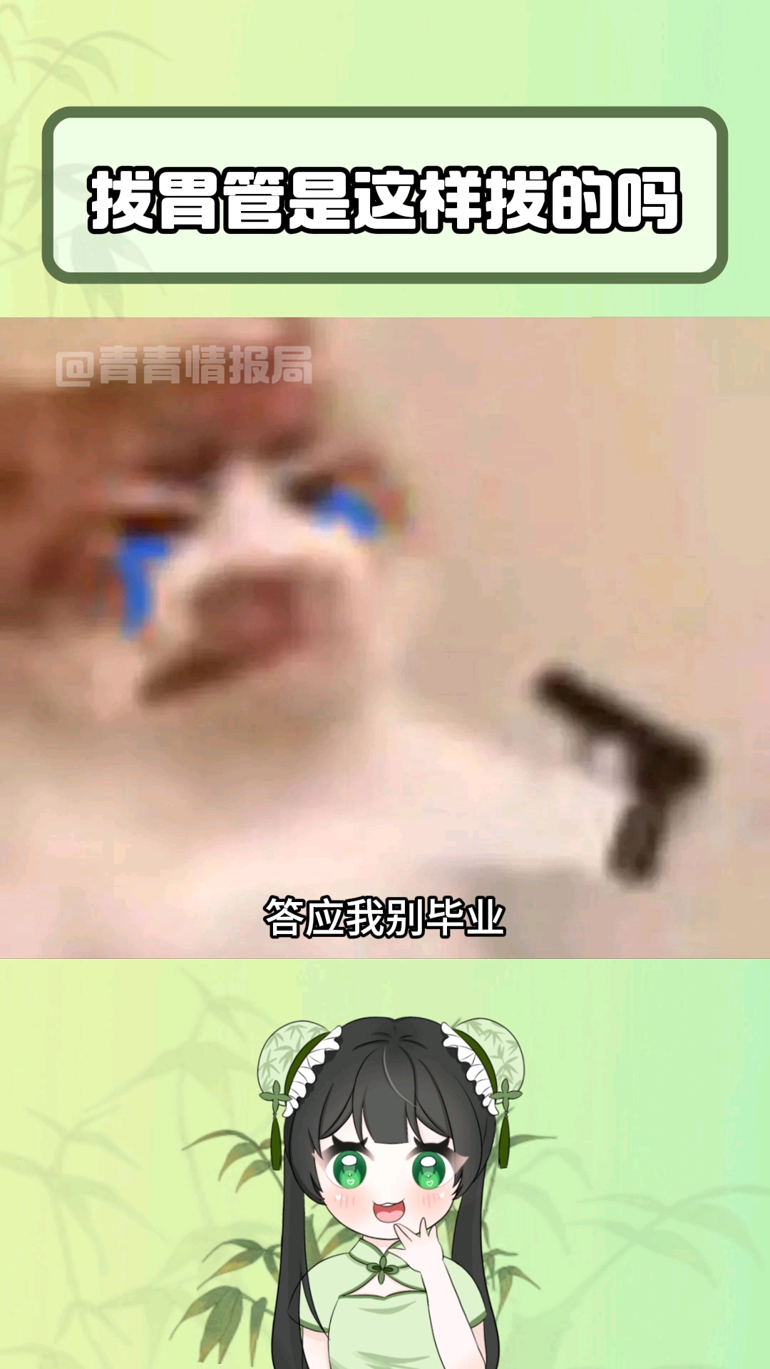 答应我 别毕业 好吗 别毕业 #拔胃管 #万万没想到 #内容