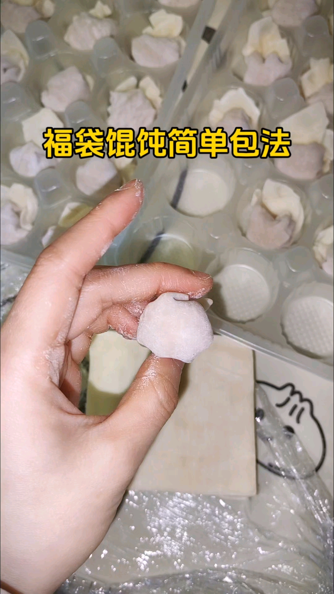 福袋馄饨简单包法