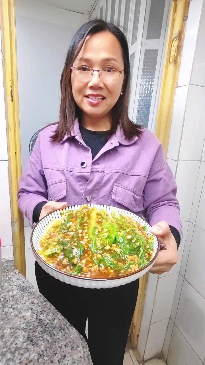 蒜香蚝油生菜,美味减脂首选